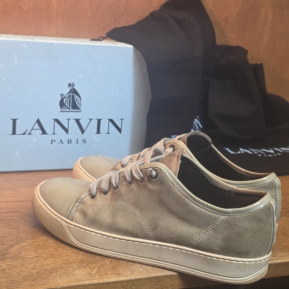 MADE IN PORTUGAL DESIGNER FRENCH LANVIN CAP TOE SNEAKERS